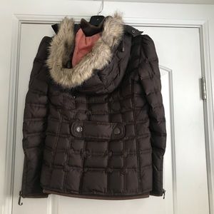 Juicy Couture Chocolate Brown Puffy Coat